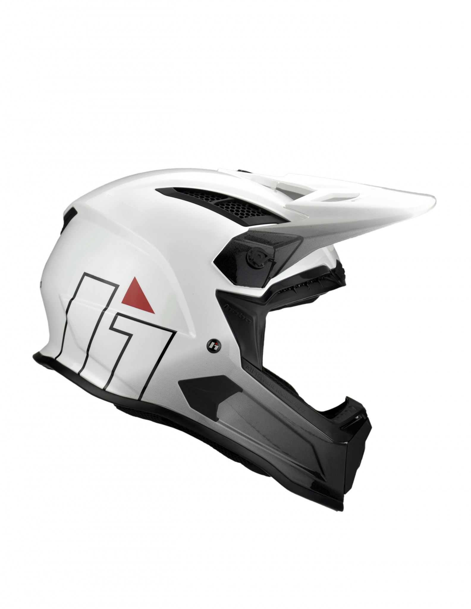 קסדת HEBO שטח HMX-P01 BRAIN צבע לבן